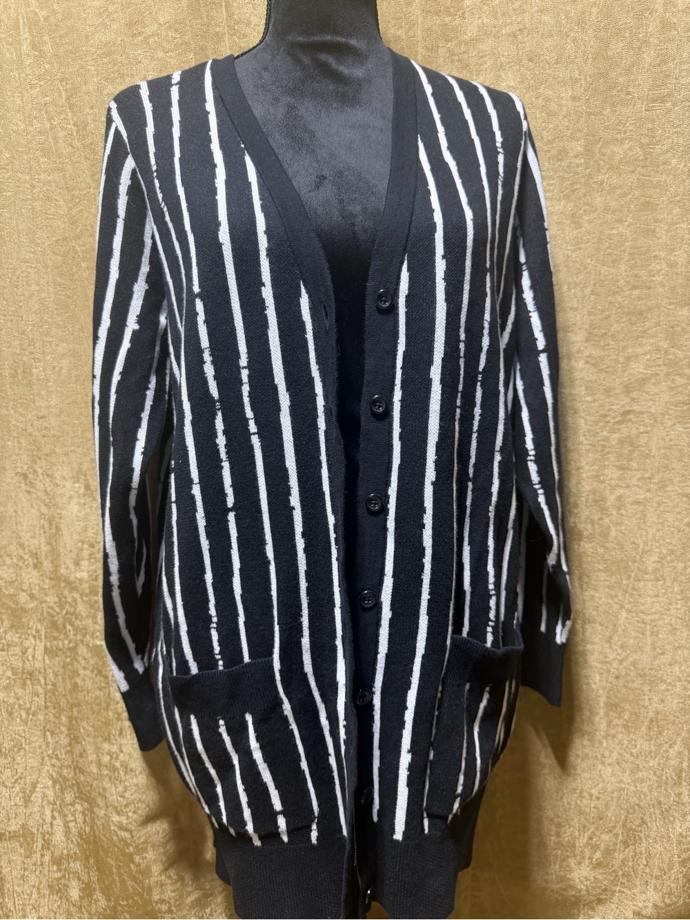torrid Nightmare Before Christmas Vertical Stripe Button-Front Cardigan/ 12
